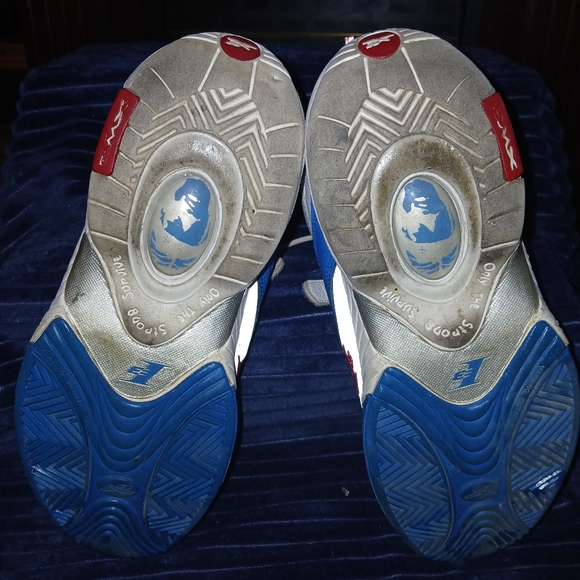 Reebok Answer IV Dynamic Blue,white,red,Men's 12,used condition with some marks. - Picture 5 of 6